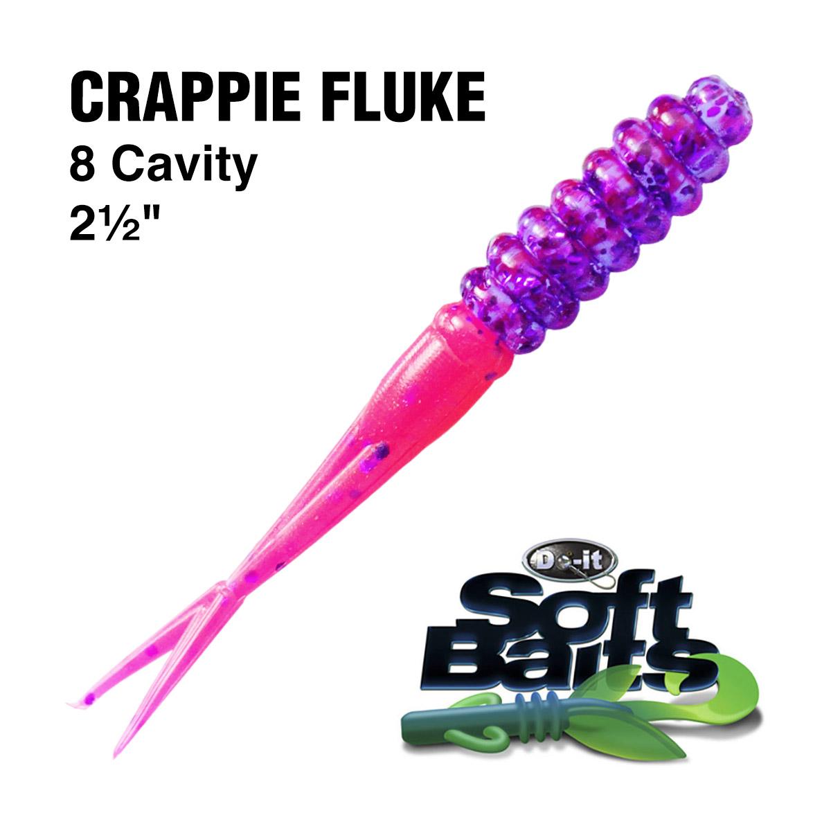 DoIt ES Crappie Fluke Essential Soft Plastic Bait Molds Jann